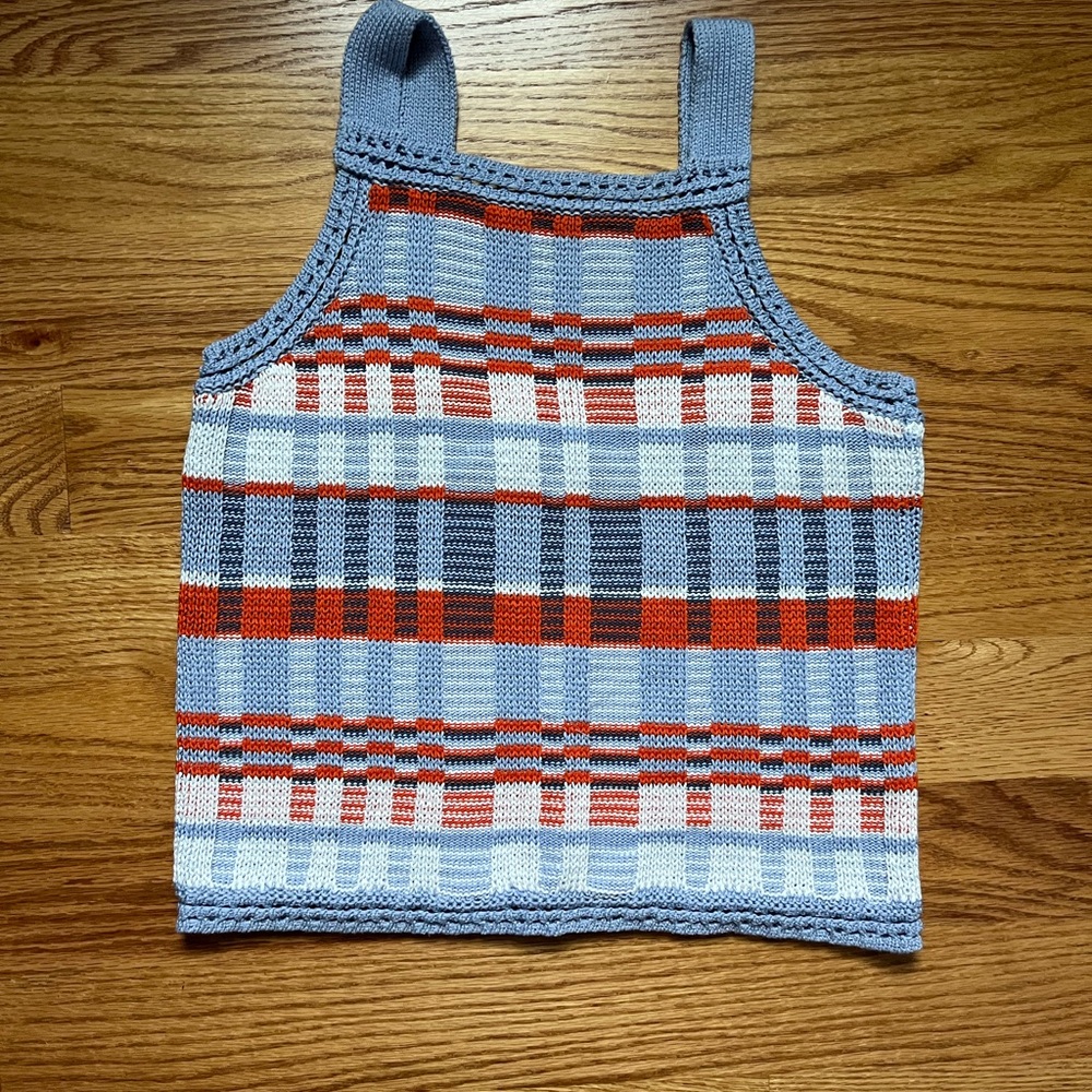 Banana knit tank top
